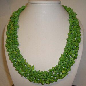 Breathtaking Genuine  Apple Turquoise Necklace